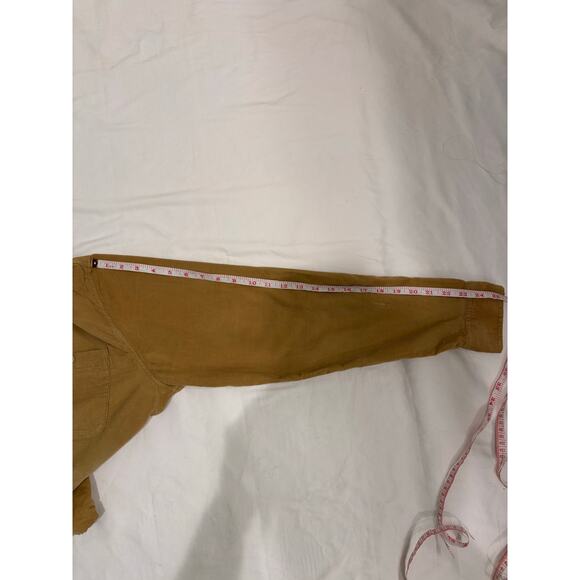 Merona Men’s Corduroy Camel Button Up Size Medium - Picture 4 of 6